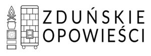 Czarno-białe logo portalu Zduńskie opowieści